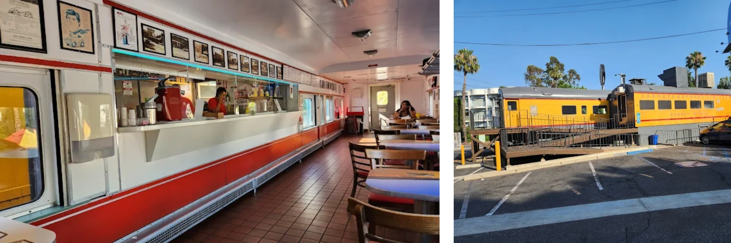 Inside Carney's Train Diner