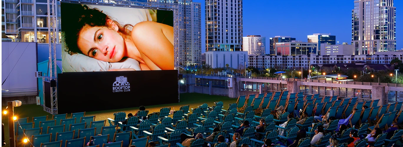 Rooftop Cinema Club DTLA Night View