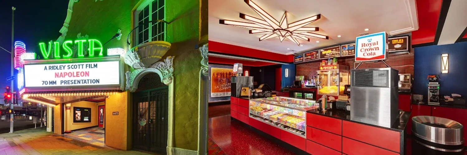 Vista Theatre Wide Aisles