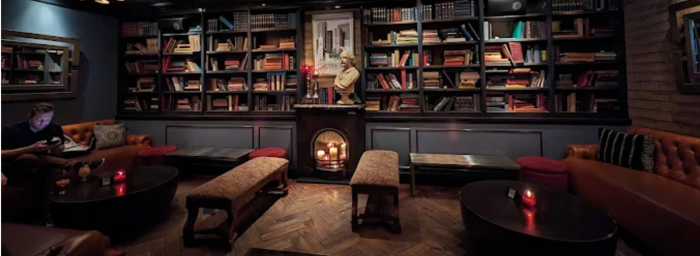 Books and Cocktails at Library Bar